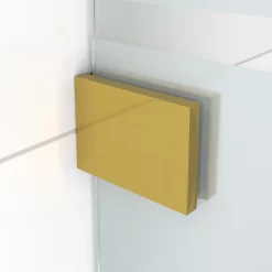 Diamond Inloopdouche | 90 Cm Goud Helder Met Matte Strepen Vaste Wand -Winkel Voor Badkamermeubels diamond inloopdouche 90 cm goud helder met matte strepen vaste wand ida09126gg 1