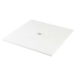 Douchebak 100x100cm Vierkant Mineraalmarmer Mat Wit