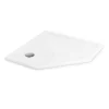 Douchebak 100x100cm Vijfhoek Acryl Hoogglans Wit -Winkel Voor Badkamermeubels douchebak 100x100cm vijfhoek acryl hoogglans wit dbap1010g