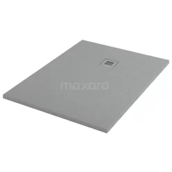 Douchebak 120x80cm Rechthoek Mineraalmarmer Grijs