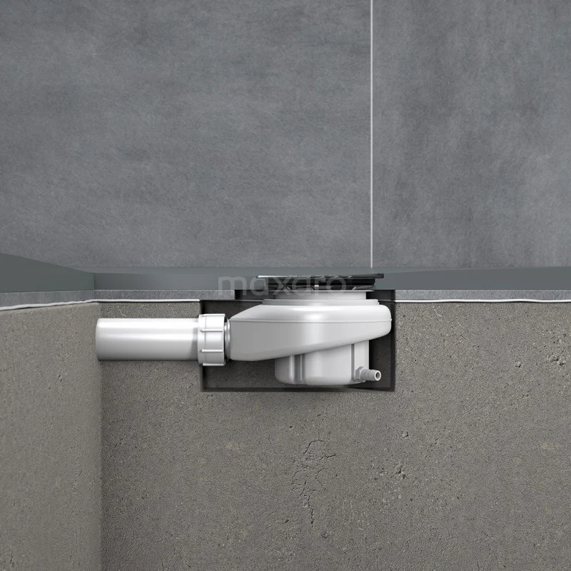 Douchebak 140x90cm Rechthoek Mineraalmarmer Grijs 4 Douchebak 140x90cm Rechthoek Mineraalmarmer Grijs - Afbeelding 2