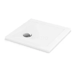 Douchebak 70x70cm Vierkant Acryl Hoogglans Wit
