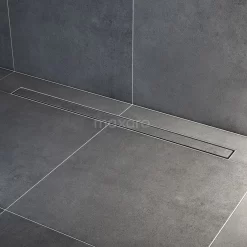 Douchegoot Met Flensrand 100cm Tegel- En Plaatrooster Rvs -Winkel Voor Badkamermeubels douchegoot met flensrand 100cm tegel en plaatrooster rvs dfg02 1000 2