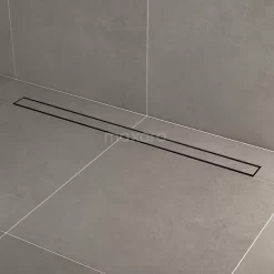 Douchegoot Met Flensrand 100cm Tegel- En Plaatrooster Zwart 10 Douchegoot Met Flensrand 100cm Tegel- En Plaatrooster Zwart -Winkel Voor Badkamermeubels douchegoot met flensrand 100cm tegel en plaatrooster zwart dfg02 1000mb 2