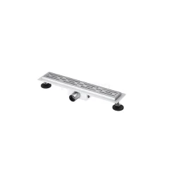 Douchegoot Met Flensrand 50cm Gestreept Rooster Rvs