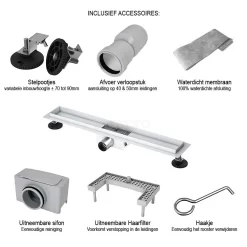 Douchegoot Met Flensrand 60cm Tegel- En Plaatrooster Rvs 11 Douchegoot Met Flensrand 60cm Tegel- En Plaatrooster Rvs -Winkel Voor Badkamermeubels douchegoot met flensrand 60cm tegel en plaatrooster rvs dfg02 0600 3
