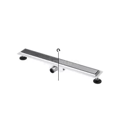 Douchegoot Met Flensrand 70cm Tegel- En Plaatrooster Rvs