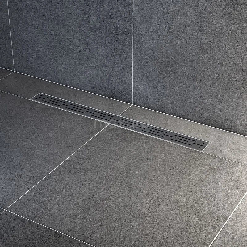 Douchegoot Met Flensrand 80cm Gestreept Rooster Rvs 3 Douchegoot Met Flensrand 80cm Gestreept Rooster Rvs - Afbeelding 2