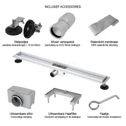 Douchegoot Met Flensrand 80cm Gestreept Rooster Zwart 10 Douchegoot Met Flensrand 80cm Gestreept Rooster Zwart -Winkel Voor Badkamermeubels douchegoot met flensrand 80cm gestreept rooster zwart dfg01 0800mb 3