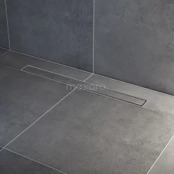 Douchegoot Met Flensrand 80cm Tegel- En Plaatrooster Rvs -Winkel Voor Badkamermeubels douchegoot met flensrand 80cm tegel en plaatrooster rvs dfg02 0800 2