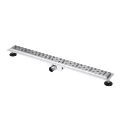 Douchegoot Met Flensrand 90cm Gestreept Rooster Rvs