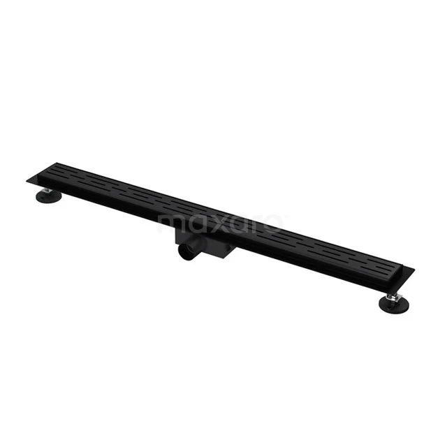 Douchegoot Met Flensrand 90cm Gestreept Rooster Zwart 3 Douchegoot Met Flensrand 90cm Gestreept Rooster Zwart