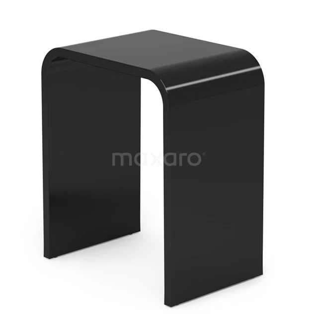 Douchestoel Zwart Glanzend Acryl 3 Douchestoel Zwart Glanzend Acryl