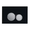 Flush Bedieningspaneel Toilet | Zwart Met Chroom Glans 2 Flush Bedieningspaneel Toilet | Zwart Met Chroom Glans -Winkel Voor Badkamermeubels flush bedieningspaneel toilet zwart met chroom glans ksw006e3mb