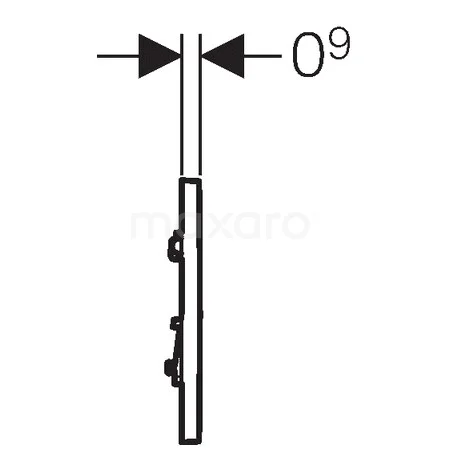 Geberit Bedieningspaneel Urinoir | Sigma 01 Wit Glans 5 Geberit Bedieningspaneel Urinoir | Sigma 01 Wit Glans - Afbeelding 3