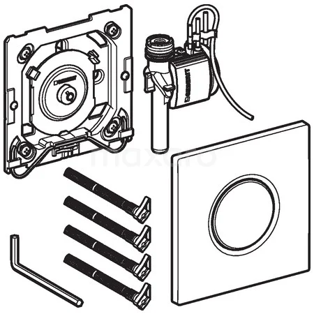 Geberit Bedieningspaneel Urinoir | Sigma 01 Wit Glans 6 Geberit Bedieningspaneel Urinoir | Sigma 01 Wit Glans - Afbeelding 4