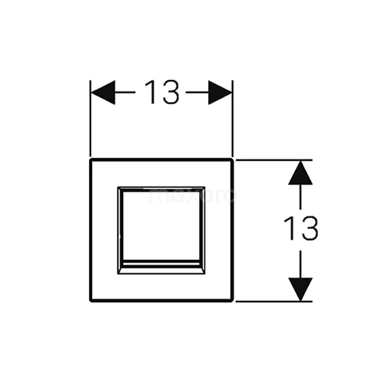 Geberit Bedieningspaneel Urinoir | Type 30 Chroom Glans 7 Geberit Bedieningspaneel Urinoir | Type 30 Chroom Glans - Afbeelding 5