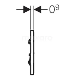 Geberit Bedieningspaneel Urinoir | Type 30 Chroom Mat -Winkel Voor Badkamermeubels geberit bedieningspaneel urinoir type 30 chroom mat 911013589 2