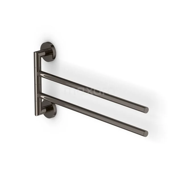 Handdoekenrek Radius Black Chrome, Draaibaar, Zwart Chroom 3 Handdoekenrek Radius Black Chrome, Draaibaar, Zwart Chroom