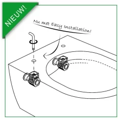 Hangend Toilet Senza Easy Clean Mat Wit Verkort Toilet -Winkel Voor Badkamermeubels hangend toilet senza easy clean mat wit verkort toilet 300.0383mw 5