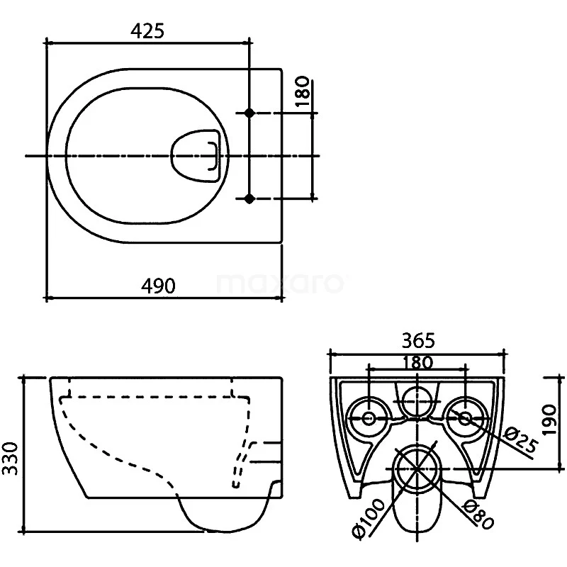Hangend Toilet Senza Easy Clean Wit Verkort Toilet 8 Hangend Toilet Senza Easy Clean Wit Verkort Toilet - Afbeelding 6