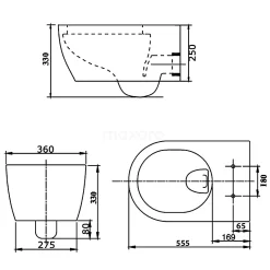 Hangend Toilet Senza Easy Clean Zwart 13 Hangend Toilet Senza Easy Clean Zwart -Winkel Voor Badkamermeubels hangend toilet senza easy clean zwart 300.0382gb 5
