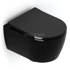 Hangend Toilet Senza Easy Clean Zwart Verkort Toilet