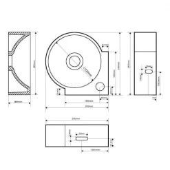Hoekfontein WC Mintra Mineraalmarmer Glanzend Wit 7 Hoekfontein WC Mintra Mineraalmarmer Glanzend Wit -Winkel Voor Badkamermeubels hoekfontein wc mintra mineraalmarmer glanzend wit m110 1020 2