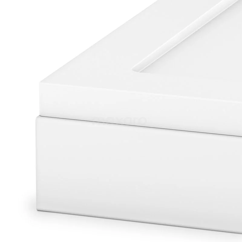 Hoge Douchebak 100x100cm Kwartrond SMC Hoogglans Wit 5 Hoge Douchebak 100x100cm Kwartrond SMC Hoogglans Wit - Afbeelding 3