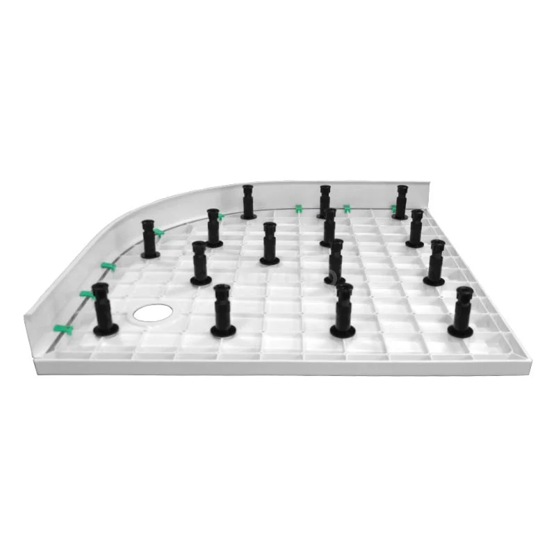 Hoge Douchebak 100x100cm Kwartrond SMC Hoogglans Wit 7 Hoge Douchebak 100x100cm Kwartrond SMC Hoogglans Wit - Afbeelding 5