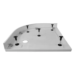 Hoge Douchebak 80x80cm Kwartrond Acryl Hoogglans Wit -Winkel Voor Badkamermeubels hoge douchebak 80x80cm kwartrond acryl hoogglans wit dbaq0808 h 4