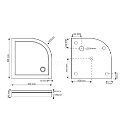 Hoge Douchebak 90x90cm Kwartrond Acryl Hoogglans Wit 15 Hoge Douchebak 90x90cm Kwartrond Acryl Hoogglans Wit -Winkel Voor Badkamermeubels hoge douchebak 90x90cm kwartrond acryl hoogglans wit dbaq0909 h 6