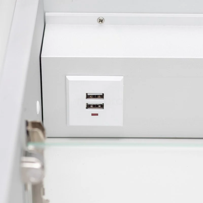 Inbouw Spiegelkast Met Verlichting Trento 80x70cm Spiegelverwarming En Stopcontact 12 Inbouw Spiegelkast Met Verlichting Trento 80x70cm Spiegelverwarming En Stopcontact - Afbeelding 10