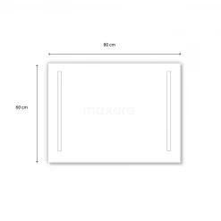 Meso Badkamerspiegel Met Ledverlichting | 80x60cm 11 Meso Badkamerspiegel Met Ledverlichting | 80x60cm -Winkel Voor Badkamermeubels meso badkamerspiegel met ledverlichting 80x60cm m32 0800 45505 4