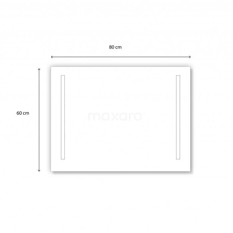 Meso Badkamerspiegel Met Ledverlichting | 80x60cm 7 Meso Badkamerspiegel Met Ledverlichting | 80x60cm - Afbeelding 5