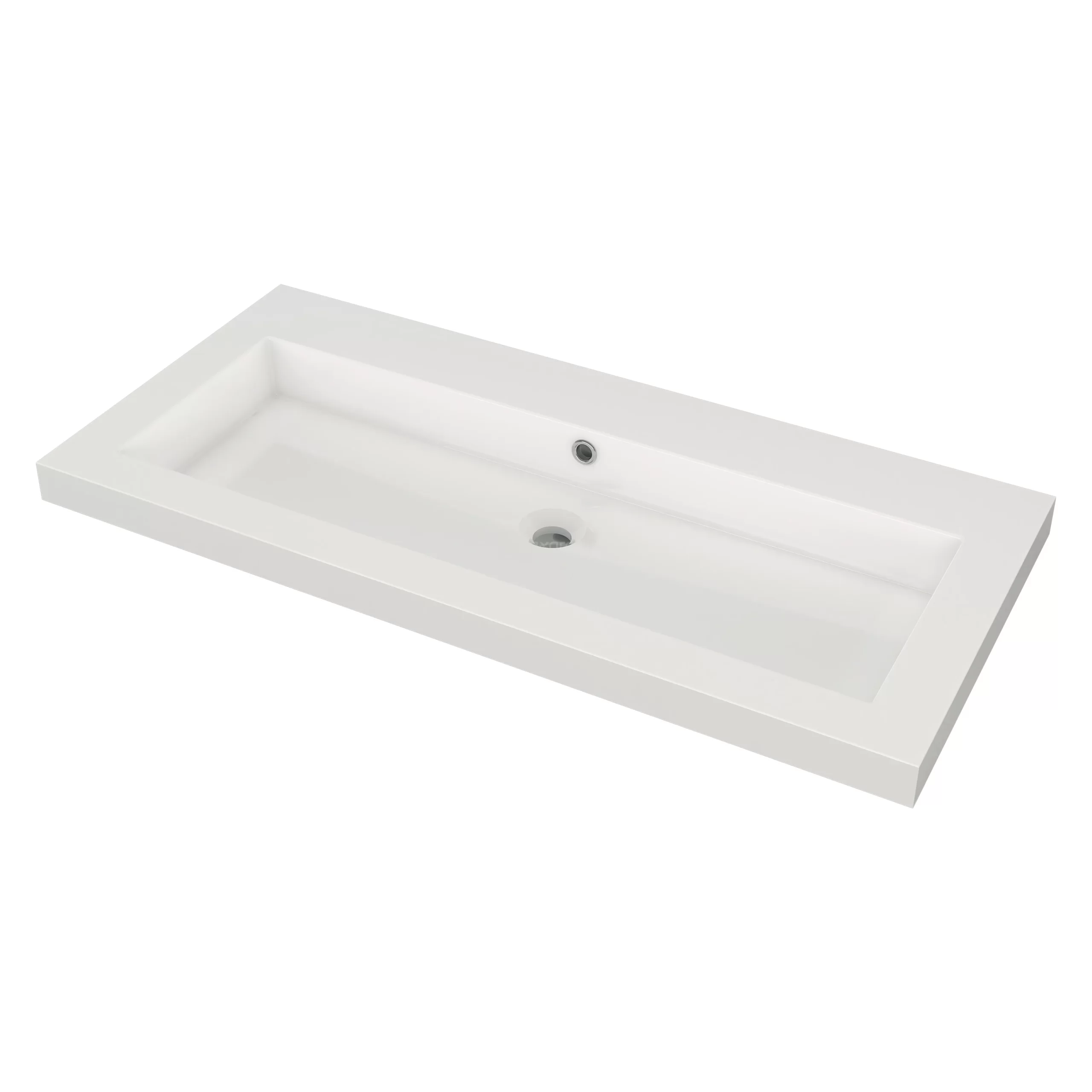 Modulo Badkamermeubel Met Wastafel | 100 Cm Eiken Vlak Front Mineraalmarmer 1 Lade 5 Modulo Badkamermeubel Met Wastafel | 100 Cm Eiken Vlak Front Mineraalmarmer 1 Lade - Afbeelding 3