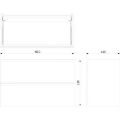 Modulo Badkamermeubel Met Wastafel | 100 Cm Mat Wit Greeploos Front Solid Surface 2 Lades Onder Elkaar -Winkel Voor Badkamermeubels modulo badkamermeubel met wastafel 100 cm mat wit greeploos front solid surface 2 lades onder elkaar bmw17 02807 6