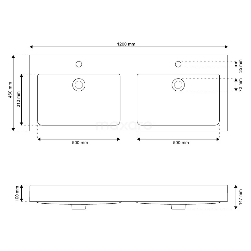 Modulo Badkamermeubel Met Wastafel | 120 Cm Lichtgrijs Beton Vlak Front Mineraalmarmer 4 Lades 8 Modulo Badkamermeubel Met Wastafel | 120 Cm Lichtgrijs Beton Vlak Front Mineraalmarmer 4 Lades - Afbeelding 6