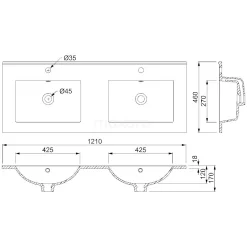 Modulo Badkamermeubel Met Wastafel | 120 Cm Mat Zwart Greeploos Front Keramiek 4 Lades -Winkel Voor Badkamermeubels modulo badkamermeubel met wastafel 120 cm mat zwart greeploos front keramiek 4 lades bmw18 00027 5