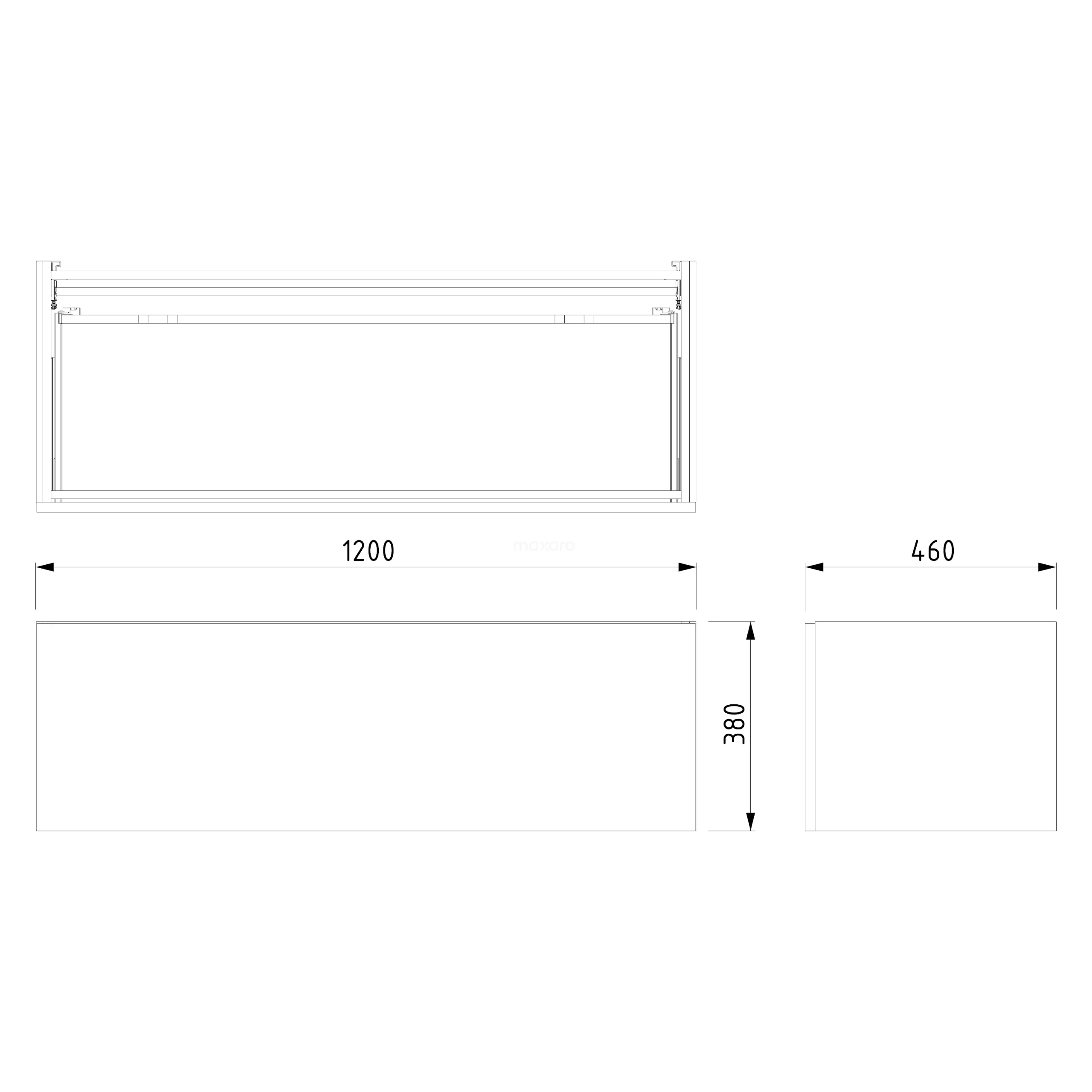 Modulo Badkamermeubel Met Wastafel | 120 Cm Mat Zwart Vlak Front Mineraalmarmer 1 Lade 9 Modulo Badkamermeubel Met Wastafel | 120 Cm Mat Zwart Vlak Front Mineraalmarmer 1 Lade - Afbeelding 7