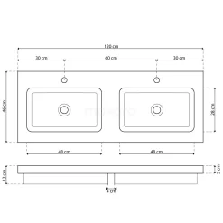 Modulo Badkamermeubel Met Wastafel | 120 Cm Middenbruin Eiken Kader Front Natuursteen 4 Lades -Winkel Voor Badkamermeubels modulo badkamermeubel met wastafel 120 cm middenbruin eiken kader front natuursteen 4 lades bmw18 00174 6