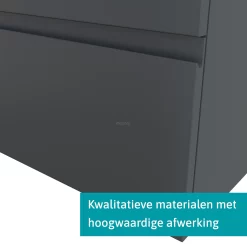 Modulo Badkamermeubel Met Wastafel | 140 Cm Donkergrijs Greeploos Front Keramiek 4 Lades 11 Modulo Badkamermeubel Met Wastafel | 140 Cm Donkergrijs Greeploos Front Keramiek 4 Lades -Winkel Voor Badkamermeubels modulo badkamermeubel met wastafel 140 cm donkergrijs greeploos front keramiek 4 lades bmw18 00502 3