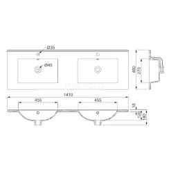 Modulo Badkamermeubel Met Wastafel | 140 Cm Donkergrijs Greeploos Front Keramiek 4 Lades 13 Modulo Badkamermeubel Met Wastafel | 140 Cm Donkergrijs Greeploos Front Keramiek 4 Lades -Winkel Voor Badkamermeubels modulo badkamermeubel met wastafel 140 cm donkergrijs greeploos front keramiek 4 lades bmw18 00502 5