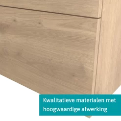 Modulo Badkamermeubel Met Wastafel | 60 Cm Lichtbruin Eiken Vlak Front Natuursteen 1 Lade -Winkel Voor Badkamermeubels modulo badkamermeubel met wastafel 60 cm lichtbruin eiken vlak front natuursteen 1 lade bmw11 01708 3