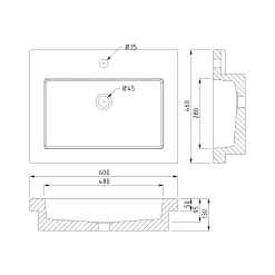 Modulo Badkamermeubel Met Wastafel | 60 Cm Mat Wit Greeploos Front Beton 1 Lade -Winkel Voor Badkamermeubels modulo badkamermeubel met wastafel 60 cm mat wit greeploos front beton 1 lade bmw11 02284 6