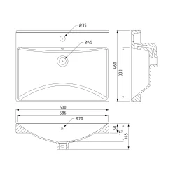Modulo Badkamermeubel Met Wastafel | 60 Cm Mat Wit Vlak Front Keramiek 2 Lades Onder Elkaar -Winkel Voor Badkamermeubels modulo badkamermeubel met wastafel 60 cm mat wit vlak front keramiek 2 lades onder elkaar bmw17 02933 5