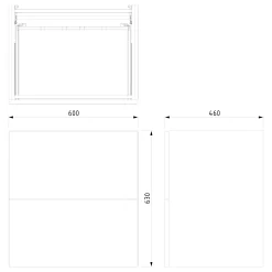 Modulo Badkamermeubel Met Wastafel | 60 Cm Mat Wit Vlak Front Keramiek 2 Lades Onder Elkaar -Winkel Voor Badkamermeubels modulo badkamermeubel met wastafel 60 cm mat wit vlak front keramiek 2 lades onder elkaar bmw17 02933 6