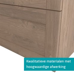 Modulo Badkamermeubel Met Wastafel | 60 Cm Middenbruin Eiken Kader Front Natuursteen 1 Lade -Winkel Voor Badkamermeubels modulo badkamermeubel met wastafel 60 cm middenbruin eiken kader front natuursteen 1 lade bmw11 01833 3