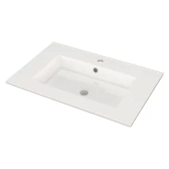 Modulo Badkamermeubel Met Wastafel | 70 Cm Eiken Vlak Front Keramiek 1 Lade -Winkel Voor Badkamermeubels modulo badkamermeubel met wastafel 70 cm eiken vlak front keramiek 1 lade bmw11 00736 2