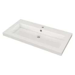 Modulo Badkamermeubel Met Wastafel | 90 Cm Lichtbruin Eiken Vlak Front Mineraalmarmer 2 Lades Onder Elkaar -Winkel Voor Badkamermeubels modulo badkamermeubel met wastafel 90 cm lichtbruin eiken vlak front mineraalmarmer 2 lades onder elkaar bmw17 02197 2